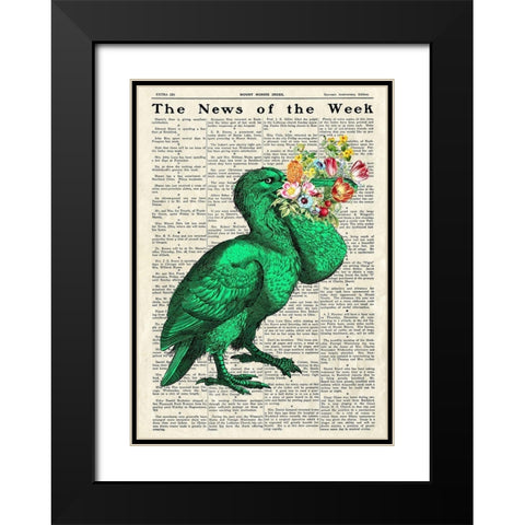 A Pleasant Surprise I Black Modern Wood Framed Art Print with Double Matting by Lamanche, Stef