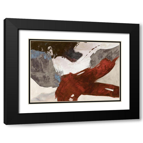 Elevation Black Modern Wood Framed Art Print with Double Matting by Jim, Stone