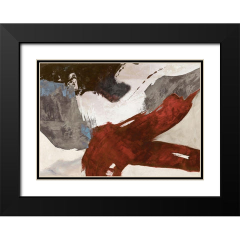 Elevation Black Modern Wood Framed Art Print with Double Matting by Jim, Stone