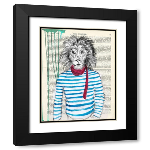 Bohemien Black Modern Wood Framed Art Print with Double Matting by Matt, Spencer