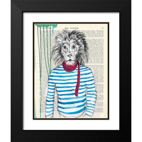 Bohemien Black Modern Wood Framed Art Print with Double Matting by Matt, Spencer