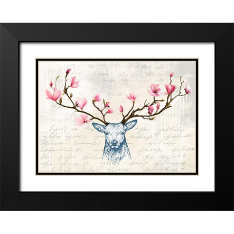King of the Wilderness Black Modern Wood Framed Art Print with Double Matting by Matt, Spencer