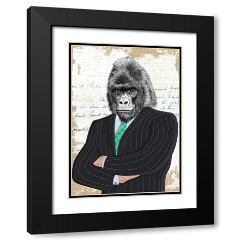 Distinguished Boss Black Modern Wood Framed Art Print with Double Matting by Matt, Spencer