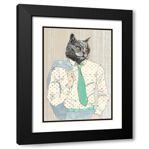 Bon Vivant Black Modern Wood Framed Art Print with Double Matting by Spencer, Matt