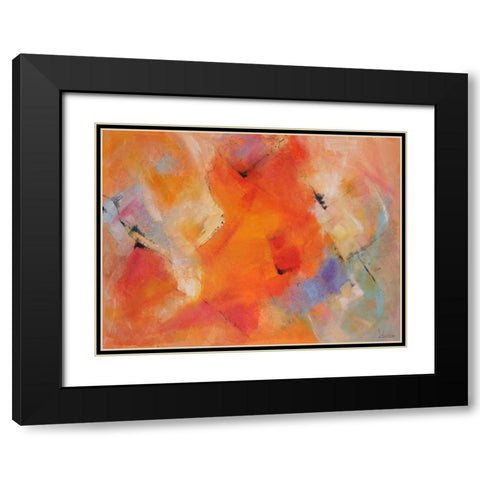 Emozioni colorate Black Modern Wood Framed Art Print with Double Matting by Marzari, Tebo