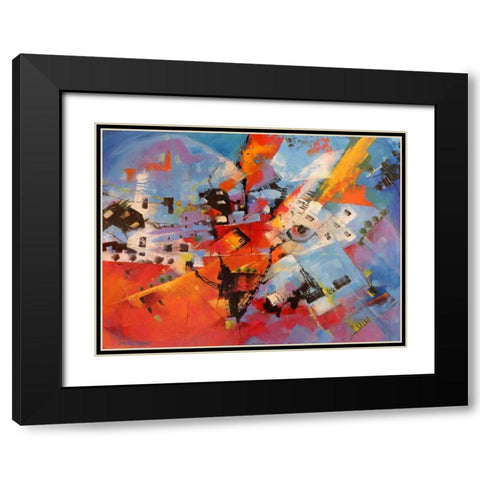 Viaggio a Cuba Black Modern Wood Framed Art Print with Double Matting by Marzari, Tebo
