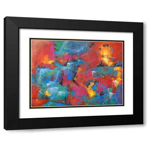 Pensieri sfuocati Black Modern Wood Framed Art Print with Double Matting by Marzari, Tebo