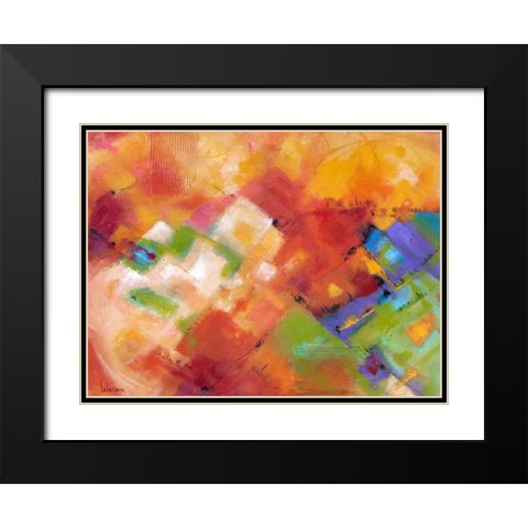 Terre baciate dal sole Black Modern Wood Framed Art Print with Double Matting by Marzari, Tebo