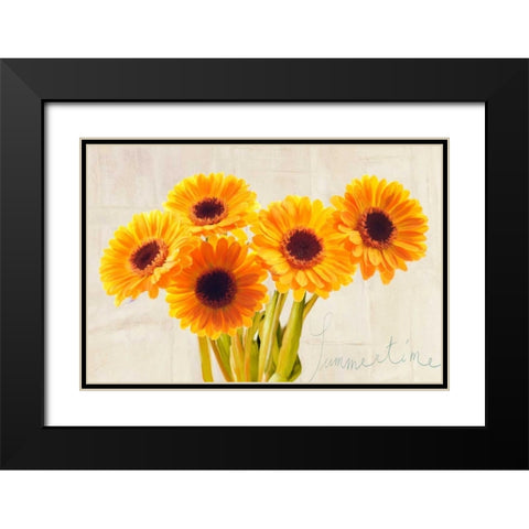 Summertime Black Modern Wood Framed Art Print with Double Matting by Rizzardi, Teo