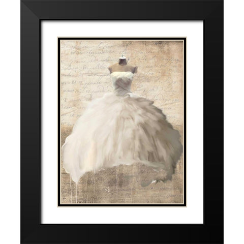 Dame II Black Modern Wood Framed Art Print with Double Matting by Rizzardi, Teo