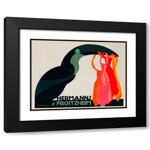 Hermanns and Froitzheim Black Modern Wood Framed Art Print with Double Matting by Klinger, Julius