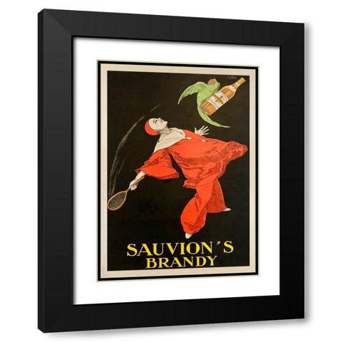 Sauvions Brandy Black Modern Wood Framed Art Print with Double Matting by Stall, Joseph