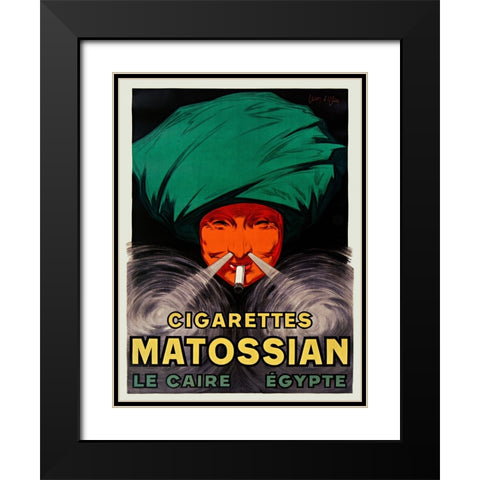 Cigarettes Matossian Black Modern Wood Framed Art Print with Double Matting by Dylen, Jean