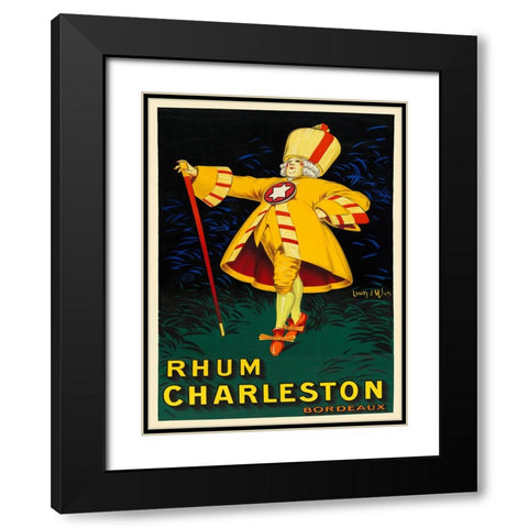 Rhum Charleston Black Modern Wood Framed Art Print with Double Matting by Dylen, Jean