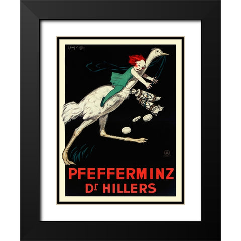 Pfefferminz Dr Hillers Black Modern Wood Framed Art Print with Double Matting by Dylen, Jean