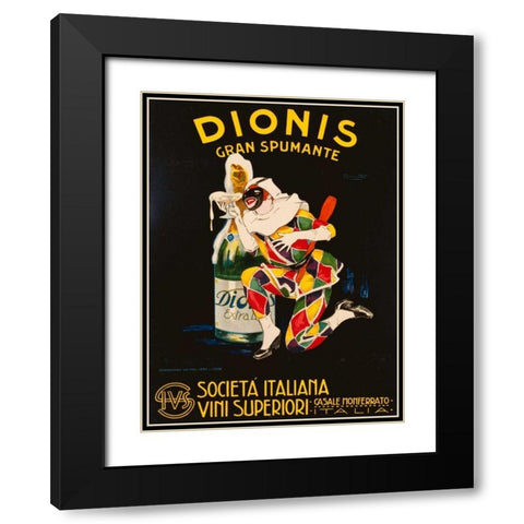 Dionis 1928 Black Modern Wood Framed Art Print with Double Matting by Codognato, Plinio