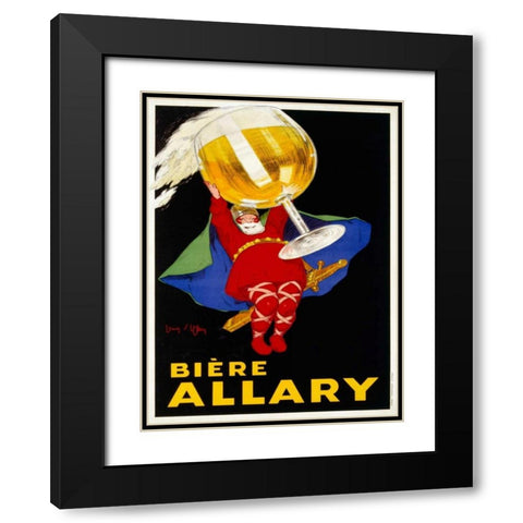 Biere Allary 1928 Black Modern Wood Framed Art Print with Double Matting by DYlen, Jean