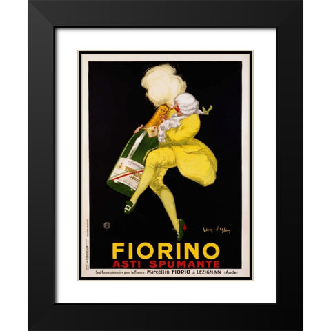Fiorino Asti Spumante 1922 Black Modern Wood Framed Art Print with Double Matting by DYlen, Jean