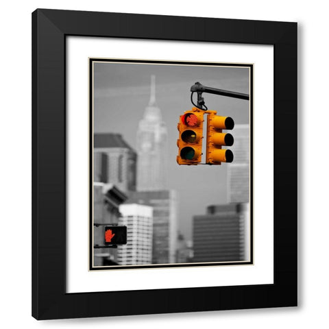 Crossroads New York Black Modern Wood Framed Art Print with Double Matting by Ratsenskiy, Vadim
