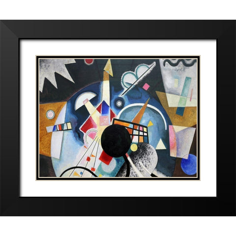 A Center (detail) Black Modern Wood Framed Art Print with Double Matting by Wassily, Kandinsky