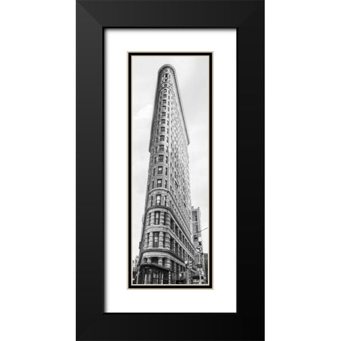Flatiron Building, NYC Black Modern Wood Framed Art Print with Double Matting by Anonymous