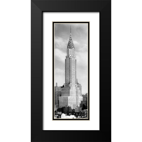 Chrysler Building, NYC Black Modern Wood Framed Art Print with Double Matting by Anonymous