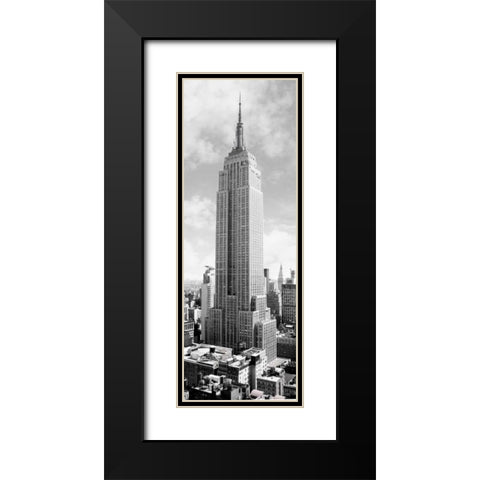 Empire State Building, NYC Black Modern Wood Framed Art Print with Double Matting by Anonymous