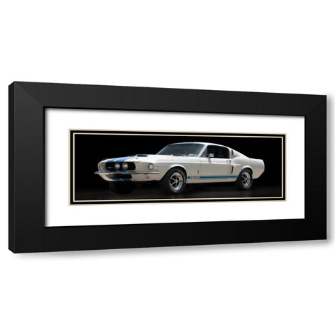Shelby GT500 Black Modern Wood Framed Art Print with Double Matting by Gasoline Images