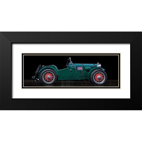 MC race car Black Modern Wood Framed Art Print with Double Matting by Gasoline Images
