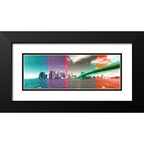 Attitude of a City Black Modern Wood Framed Art Print with Double Matting by Big City Photos