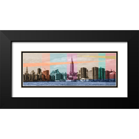 Sound of a City Black Modern Wood Framed Art Print with Double Matting by Big City Photos