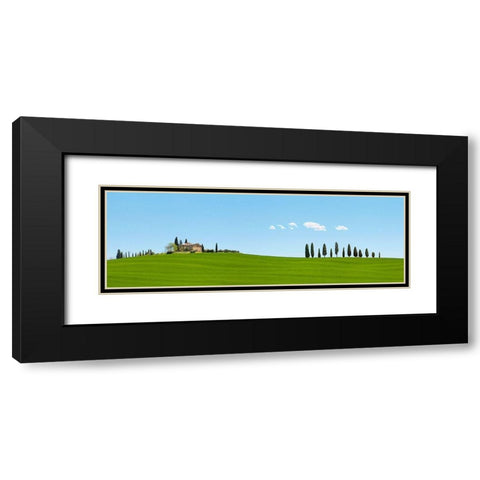 Strada del Brunello-Tuscany (detail) Black Modern Wood Framed Art Print with Double Matting by Pangea Images