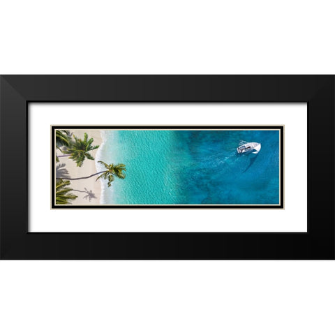 Sailing Away Black Modern Wood Framed Art Print with Double Matting by Pangea Images