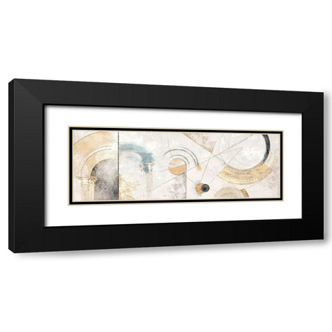 Geometrie complesse Black Modern Wood Framed Art Print with Double Matting by Armenti, Arturo