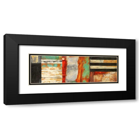 Respiro Black Modern Wood Framed Art Print with Double Matting by Bacci, Leonardo