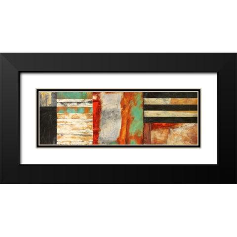 Respiro Black Modern Wood Framed Art Print with Double Matting by Bacci, Leonardo