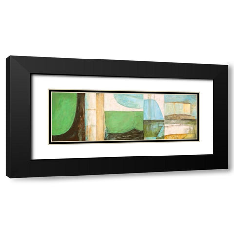 Les Vagues Black Modern Wood Framed Art Print with Double Matting by Bacci, Leonardo