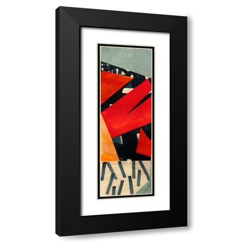 BeBop Panel I Black Modern Wood Framed Art Print with Double Matting by Bacci, Leonardo
