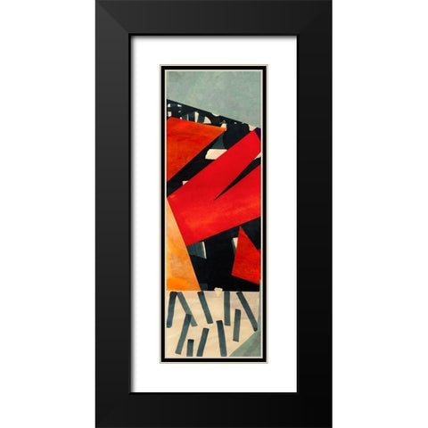BeBop Panel I Black Modern Wood Framed Art Print with Double Matting by Bacci, Leonardo