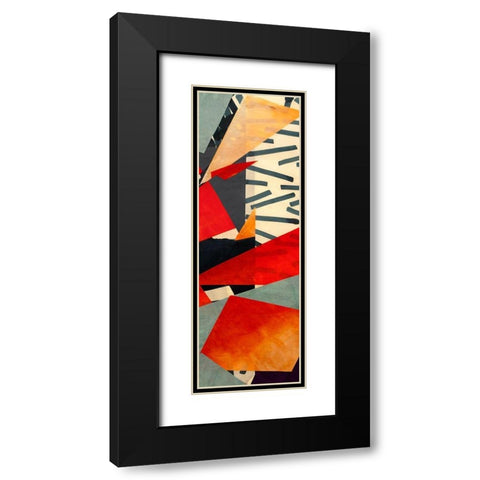 BeBop Panel II Black Modern Wood Framed Art Print with Double Matting by Bacci, Leonardo