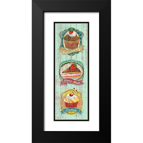 Best Quality Cakes Black Modern Wood Framed Art Print with Double Matting by Skip Teller
