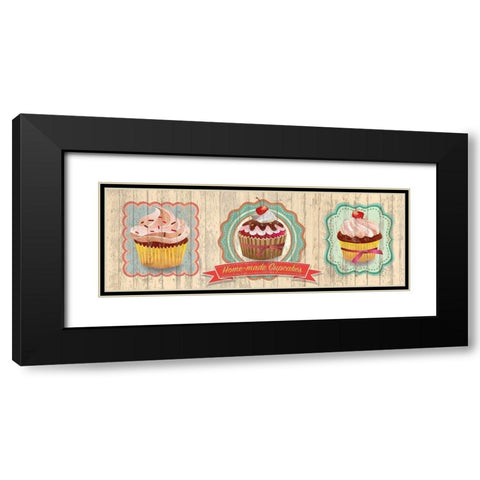 Fresh Cakes Black Modern Wood Framed Art Print with Double Matting by Skip Teller