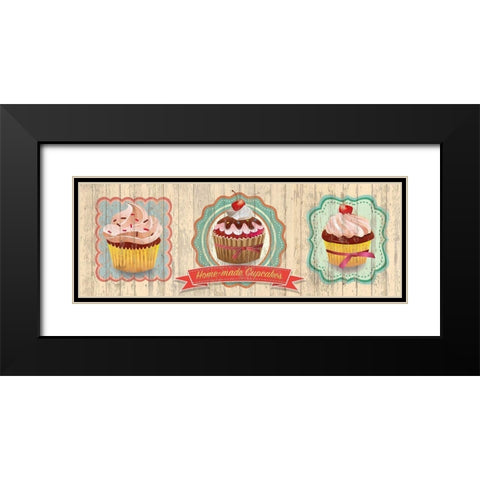 Fresh Cakes Black Modern Wood Framed Art Print with Double Matting by Skip Teller