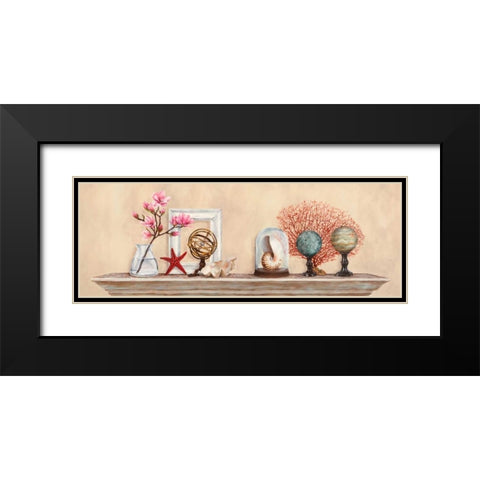 Memoires de voyage Black Modern Wood Framed Art Print with Double Matting by Dellal, Remy