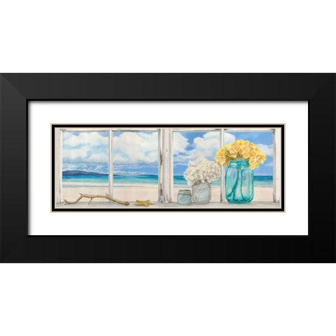 Atlantique (detail) Black Modern Wood Framed Art Print with Double Matting by Dellal, Remy