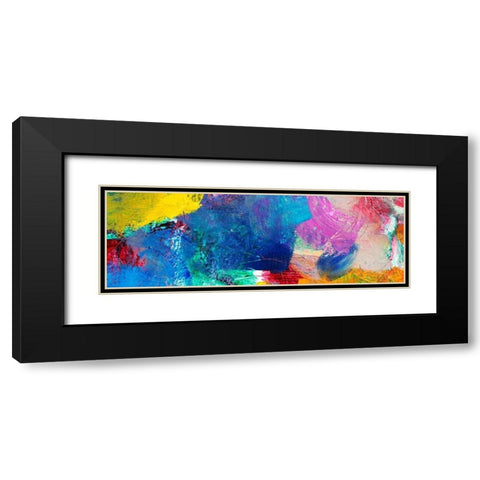 Painted Thought I  Black Modern Wood Framed Art Print with Double Matting by Dansop