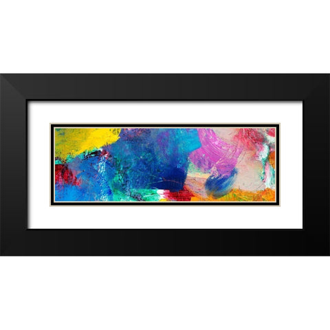 Painted Thought I  Black Modern Wood Framed Art Print with Double Matting by Dansop