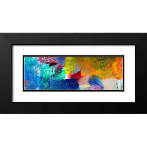 Painted Thought II  Black Modern Wood Framed Art Print with Double Matting by Dansop