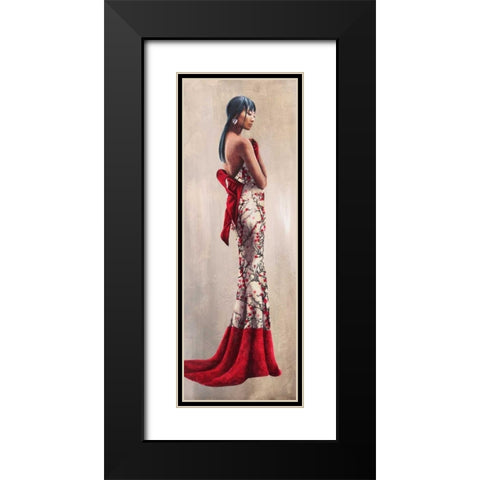 Princesse d Asie Black Modern Wood Framed Art Print with Double Matting by Duval, Sonya