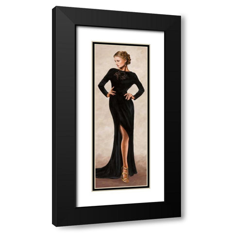 Grand Soiree IV Black Modern Wood Framed Art Print with Double Matting by Duval, Sonya
